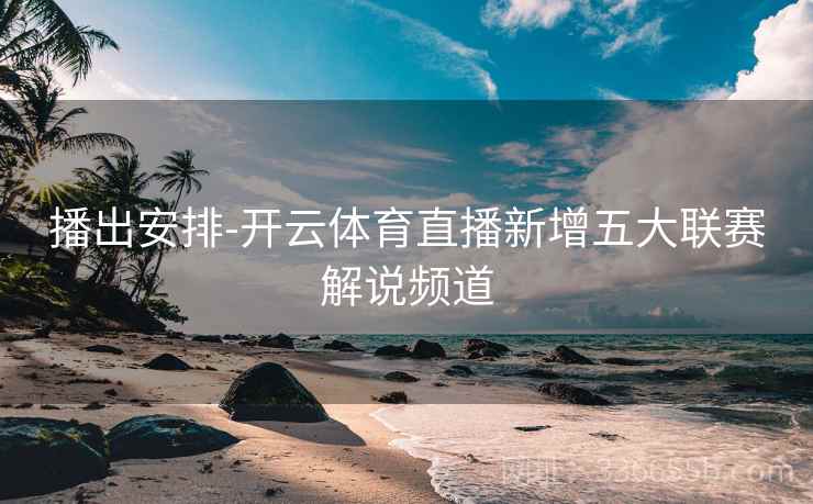 播出安排-开云体育直播新增五大联赛解说频道