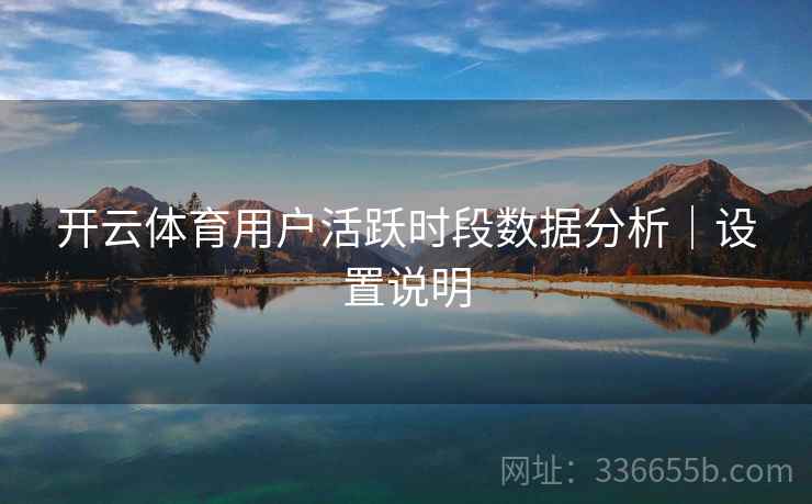 开云体育用户活跃时段数据分析｜设置说明