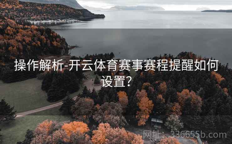 操作解析-开云体育赛事赛程提醒如何设置？