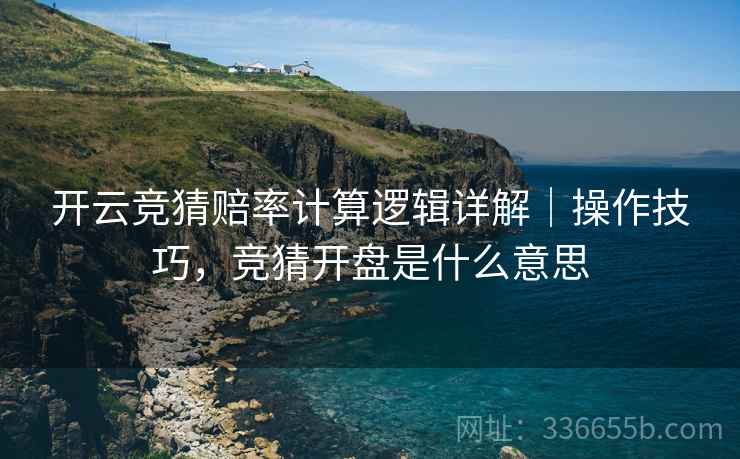 开云竞猜赔率计算逻辑详解｜操作技巧，竞猜开盘是什么意思